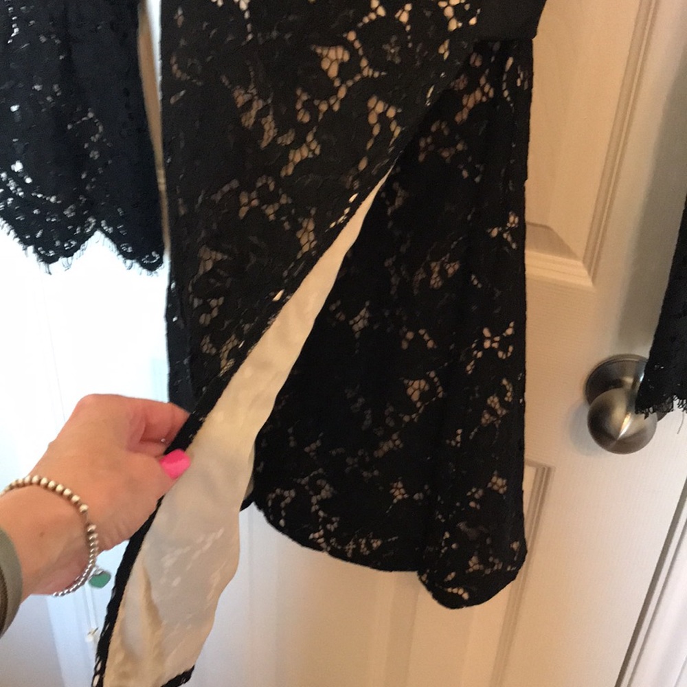 Lulu's Black Lace Midi Dress - Picture 5 of 8